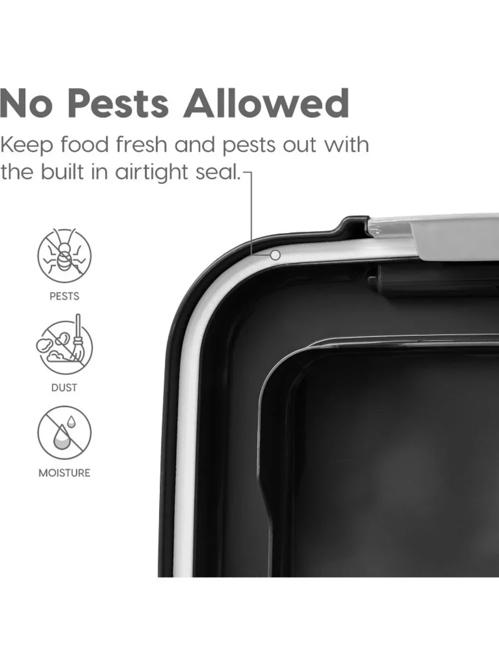 New Dog and Cat Food Storage Container, 30 lbs & 11 lbs Combo